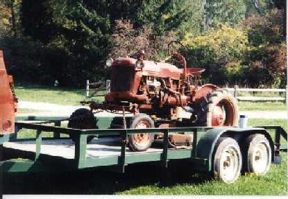 1952 Cub coming home on trailer