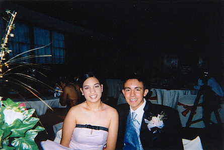 Bianca and I (with accompanying foliage in left part of picture)
