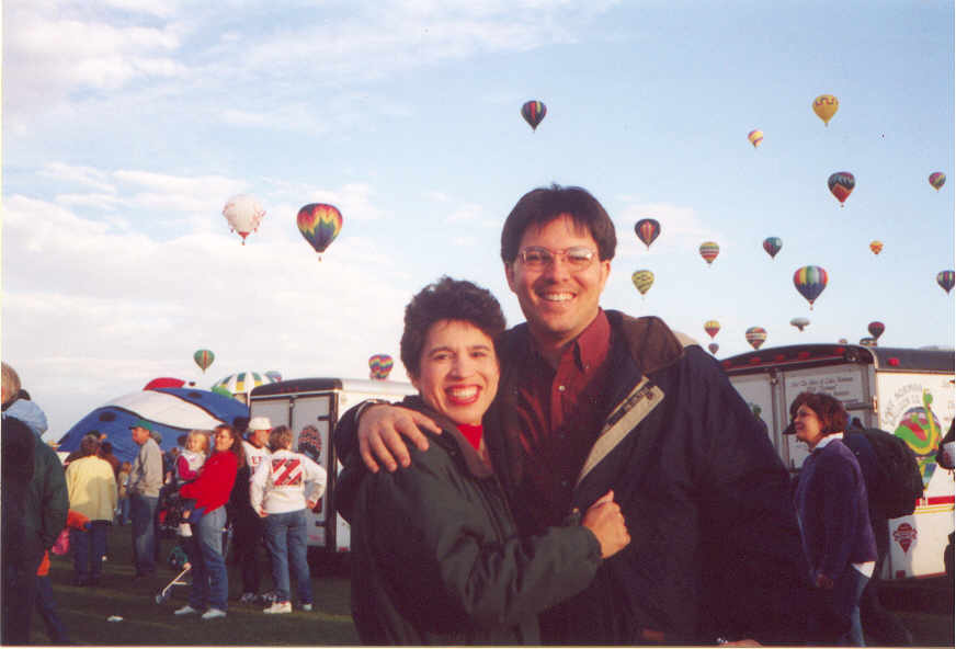 Dianne and me at the Albuquerque Balloon Fiesta.