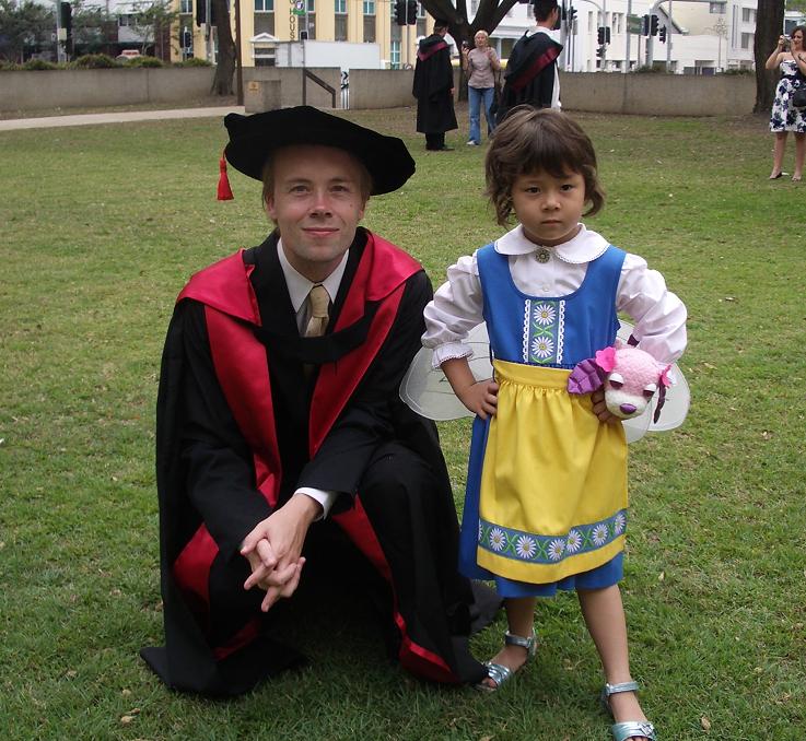 (Johan with PhD bonnet and cape)