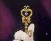 Crystal Key! Take me home! Rini uses this to travel through time and space.