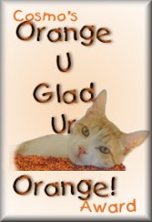 Cosmo's Orange Cat Award