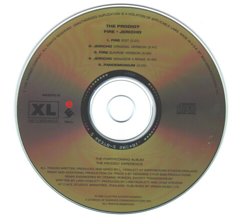 'Fire' / 'Jericho' Elektra Disc