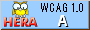 Icono de conformidad con el Nivel A, del Test de Accesibilidad Web, HERA