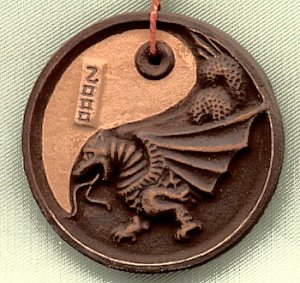 The ceramic Dragon - a souvenir with symbol of 2000.