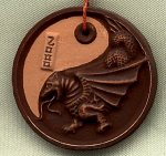 A souvenir with symbol of 2000