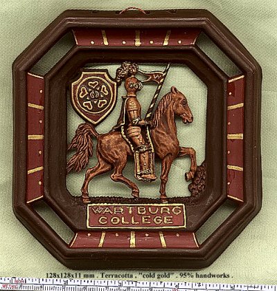 Wartburg College Knight Gifts (presentation plaque #1 with logo of Wartburg College).