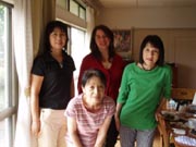 I can't remember the two ladies on either side names, but Kiyoko is in front of me