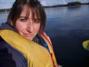 Paddling Away On Ness Lake