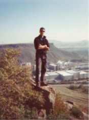 Living the extreme sports lifestyle at scenic Table Mountain - Golden, Colorado