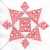 Snow Crystal (17 pieces, hand pieced, hand appliqued)