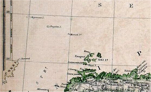 1872 map with a vaguely drawn 'Argonaut'.