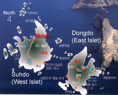Map of Dokdo