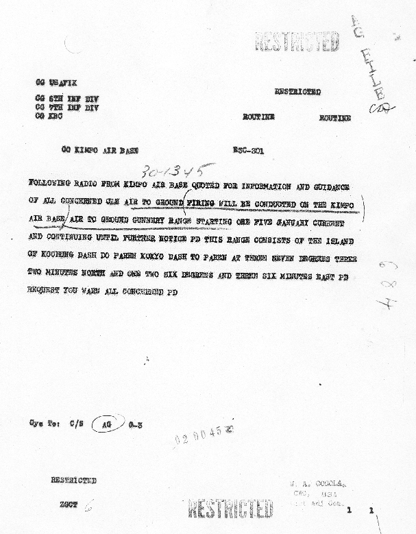 January 2, 1948 radio message.