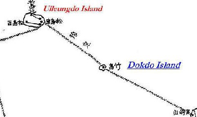Formerly secret Imperial Japanese map of how Dokdo was used in telegraph-cable linkages.