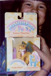 November 28th, 1988 - This is me recieving Little Flitter on my 10th Birthday ^_^ Little did I know that a big smile like that would add wrinkles later!
