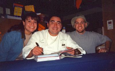 At a taping of the Emeril Show, December 1999