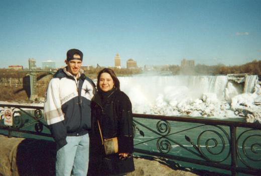 At Niagra Falls, March 1998