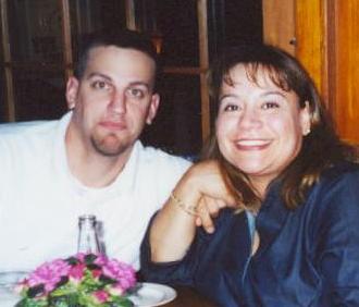 At Pam and Gabe's rehearsal Dinner, June 2000