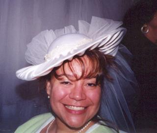 Maria in ugly headpiece