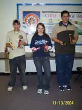 Seth Stevens (1st), Ashley Denson (2nd), Paul Stevens (3rd)