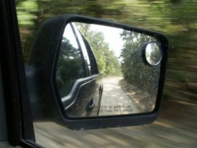 The road to our place