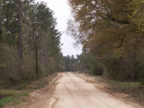 The road to our place