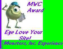 Thanks Mike Wazowski's Corner!