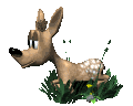 Graphic, Moving Fawn