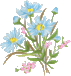 GranGran Graphics, blue bouquet