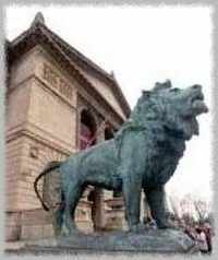 Lions at the Art Institute of Chicago