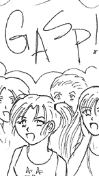 A collective gasp of horror from the class