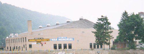 Johnstown War Memorial - looking toward downtown