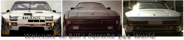 Welcome to Bill's Porsche 944 World