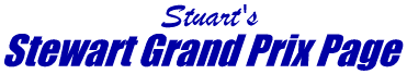 Stuart's STEWART GRAND PRIX PAGE