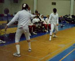 An epee bout