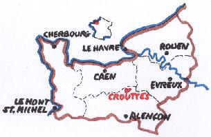 Plan de la Normandie