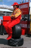 Raul does some promotional work for Firestone
