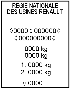 rectangular type plate