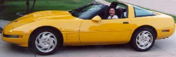 Me in my Yellow Corvette