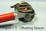 offsetting the spacer
