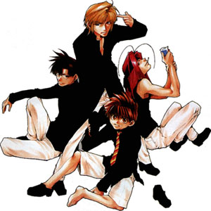hakkai, sanzo, gojou, goku