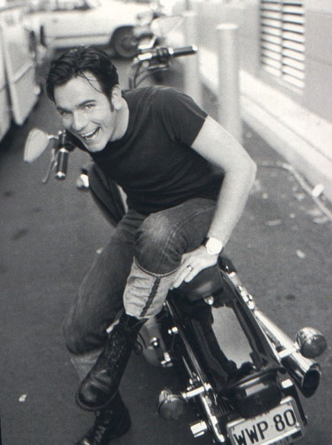 If he wanted, on his Motorbike...