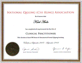 Karl's Clinical Practitioner Certification