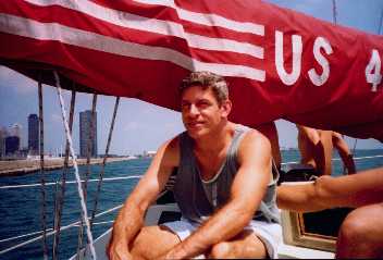 Mike - sailboat on Lake Michigan
