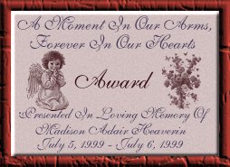 In Memory of Madison Award