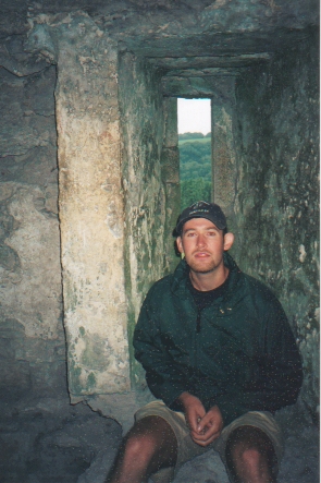 Me In a window inside Blarney Castle
