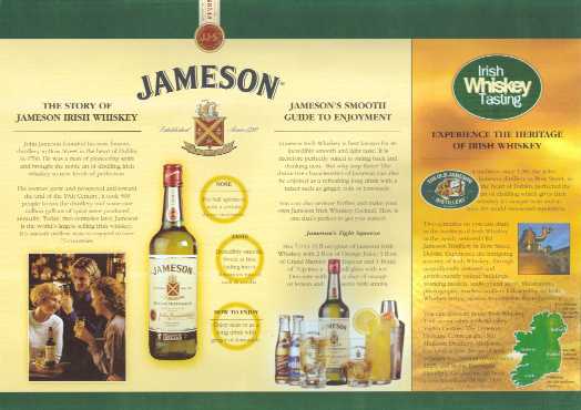 Irish whiskey tasting