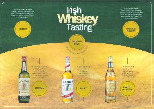 Irish whiskey tasting