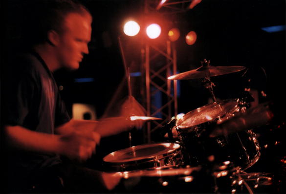 adam on drums